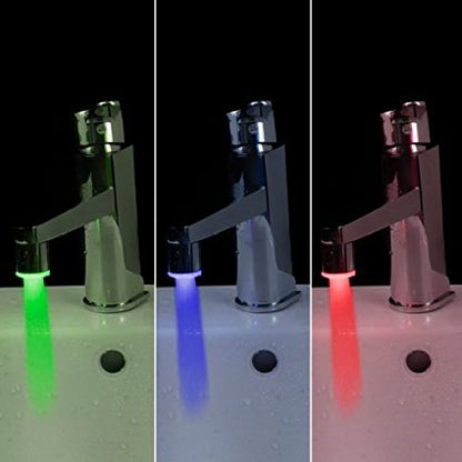 Temperature Sensing LED Faucet Light Attachment by HitMyNeed