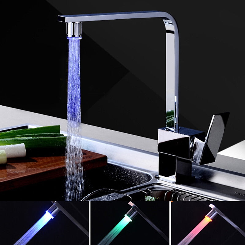 Temperature-Sensitive LED Faucet Light by HitMyNeed