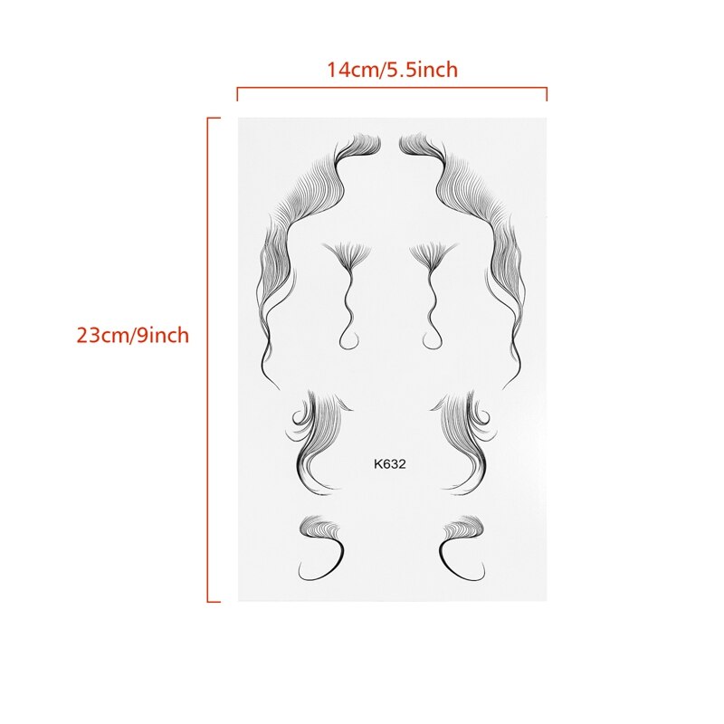 Temporary Baby Hair Tattoo Set (10 Sheets) by HitMyNeed