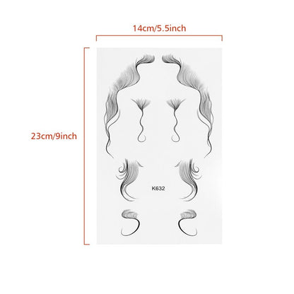 Temporary Baby Hair Tattoo Set (10 Sheets) by HitMyNeed