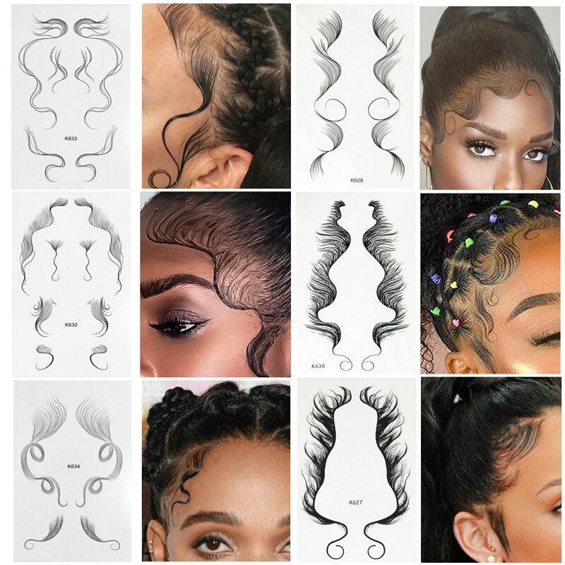Temporary Baby Hair Tattoo Set (10 Sheets) by HitMyNeed