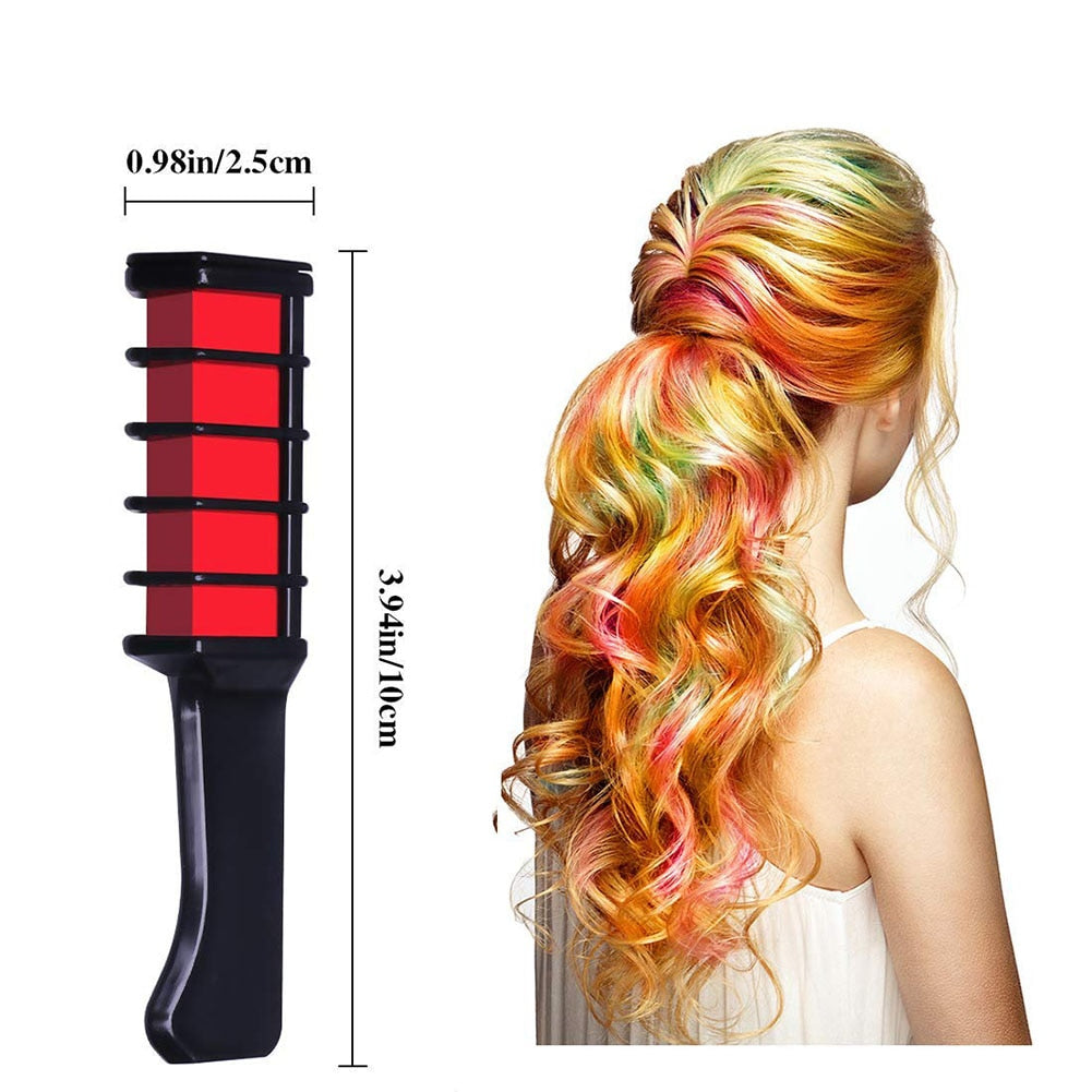 Temporary Hair Chalk Color Set, 6 Bright Shades by HitMyNeed