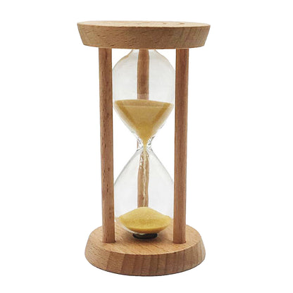 Ten Minute Wooden Sand Timer for Desk & Home by HitMyNeed