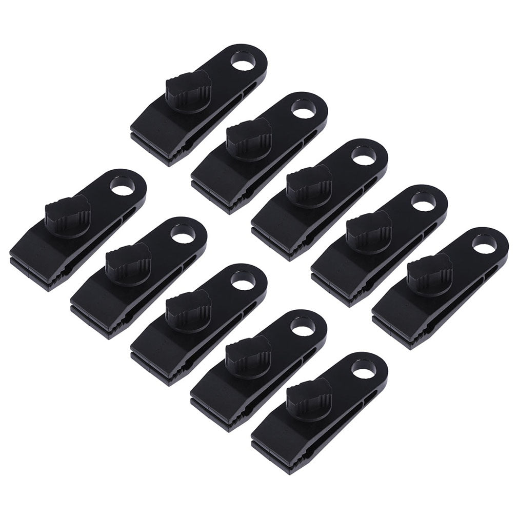 Tent Clips Plastic Tarp Clamps (10 Pack) by HitMyNeed