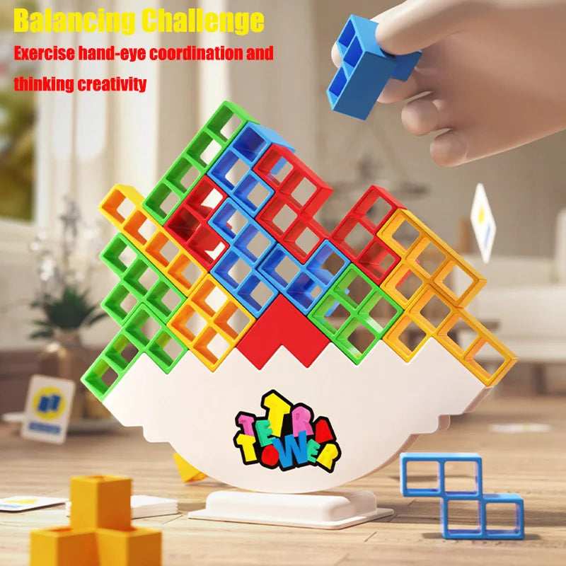 Tetra Tower Balance Stacking Game for Kids by HitMyNeed