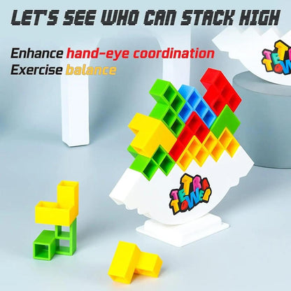 Tetra Tower Balance Stacking Game for Kids by HitMyNeed