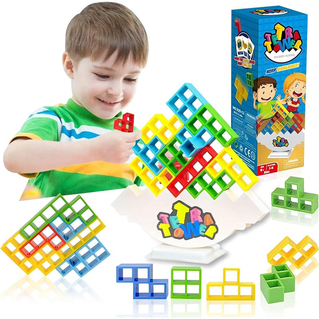 Tetra Tower Stacking Balance Game for Kids by HitMyNeed