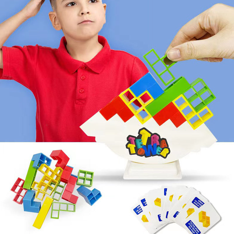 Tetra Tower Stacking Balance Game for Kids by HitMyNeed
