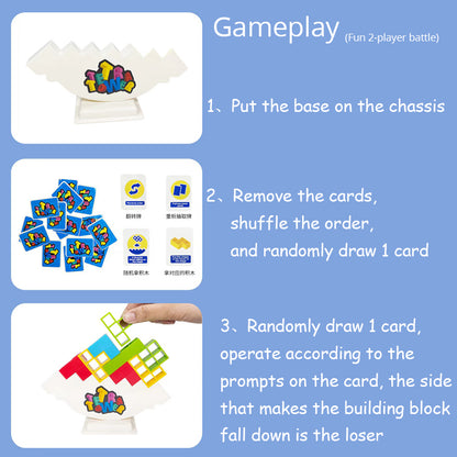 Tetra Tower Stacking Balance Game for Kids by HitMyNeed