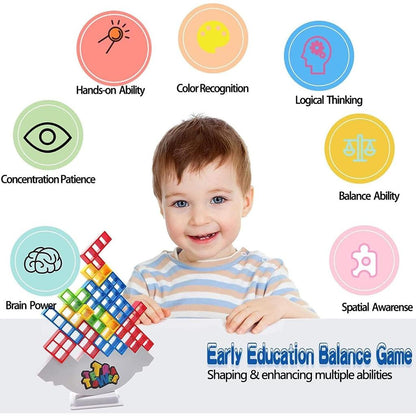 Tetra Tower Stacking Balance Game for Kids by HitMyNeed
