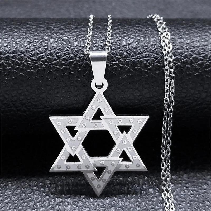 Tetragrammaton Yahweh Hebrew Stainless Steel Necklace i-50cm-o-sr by HitMyNeed