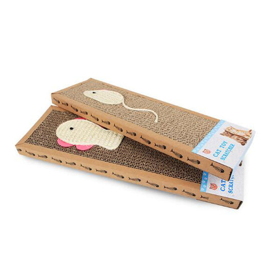Textured Cardboard Cat Scratch Pad by HitMyNeed