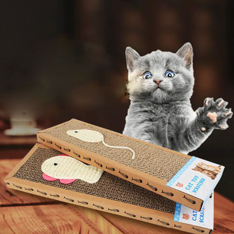 Textured Cardboard Cat Scratch Pad by HitMyNeed