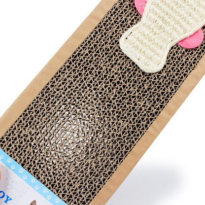 Textured Cardboard Cat Scratch Pad by HitMyNeed