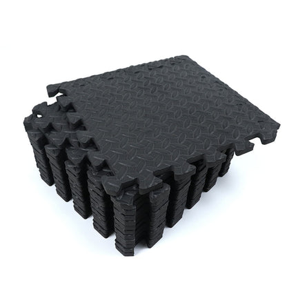Textured Non-Slip Gym Puzzle Mat Set (12 pcs) by HitMyNeed