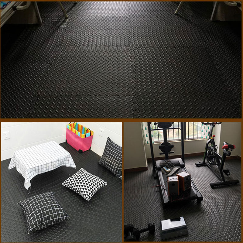 Textured Non-Slip Gym Puzzle Mat Set (12 pcs) by HitMyNeed
