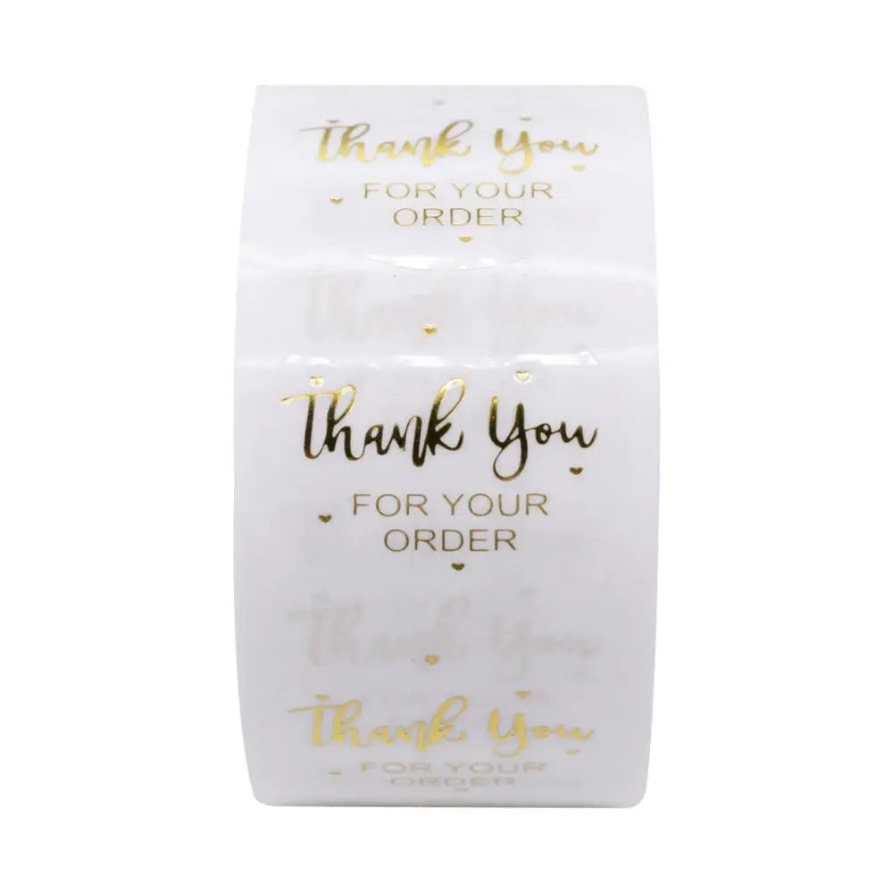 Thank You for Your Order Stickers Roll (500 Labels) by HitMyNeed