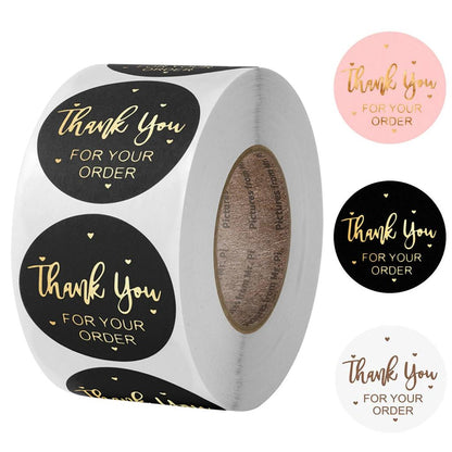 Thank You for Your Order Stickers Roll (500 Labels) by HitMyNeed
