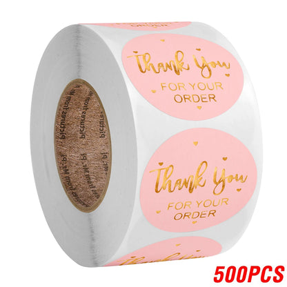 Thank You for Your Order Stickers Roll (500 Labels) yh128-500pcs by HitMyNeed