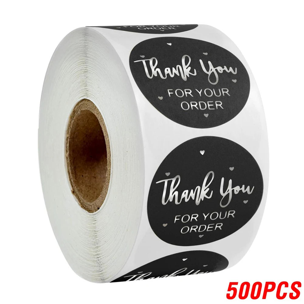 Thank You for Your Order Stickers Roll (500 Labels) yh130-500pcs by HitMyNeed