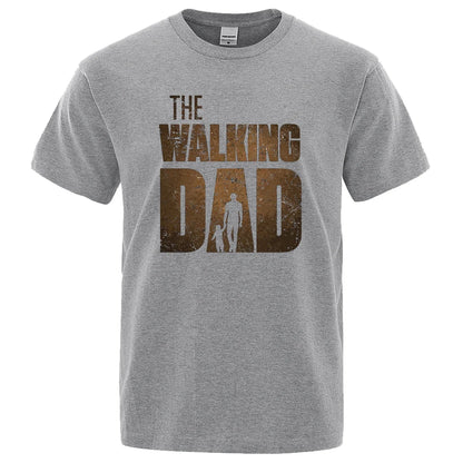 The Walking Dad Funny Cotton T-Shirt for Fathers by HitMyNeed