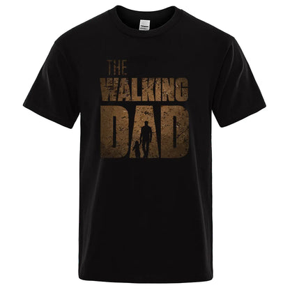 The Walking Dad Funny Cotton T-Shirt for Fathers by HitMyNeed