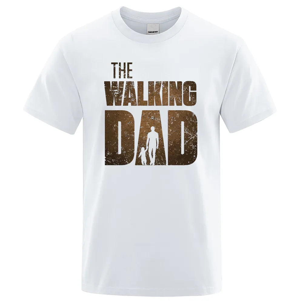 The Walking Dad Funny Cotton T-Shirt for Fathers by HitMyNeed