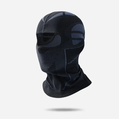 Thermal Balaclava Ski Hat & Neck Warmer for Winter Sports blue-black by HitMyNeed