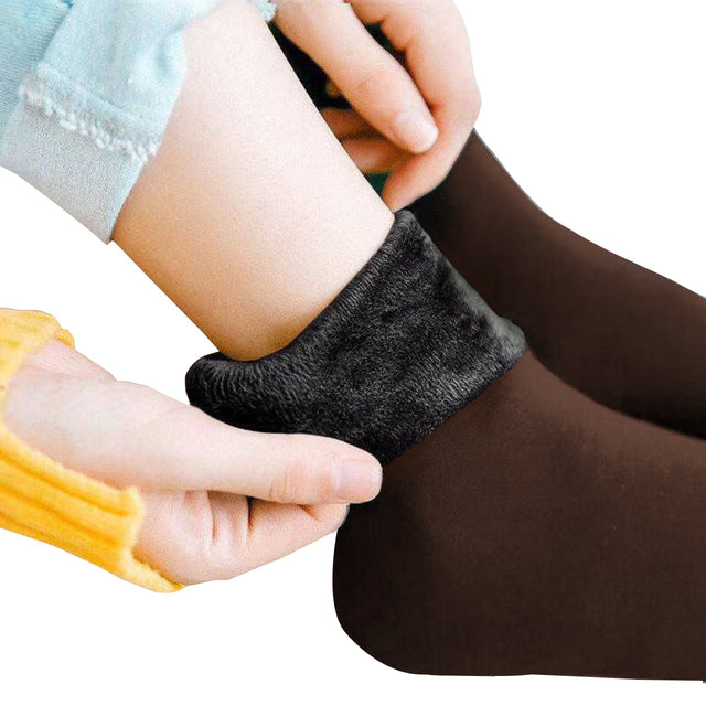 Thermal Fleece Lined Winter Socks coffee by HitMyNeed