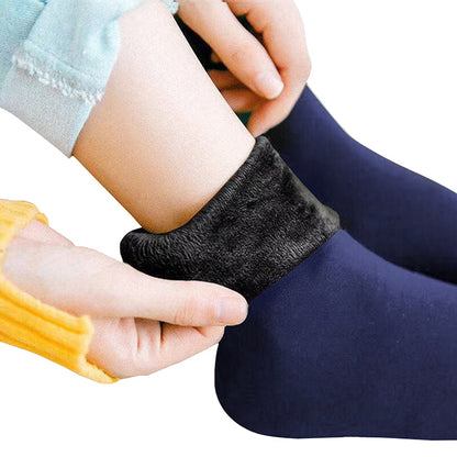 Thermal Fleece Lined Winter Socks navy by HitMyNeed