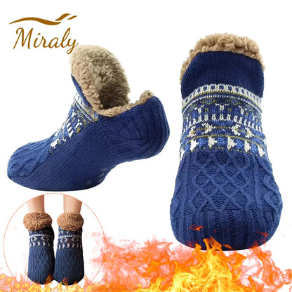Thermal Fluffy Non-Slip Slipper Socks for Men & Women by HitMyNeed