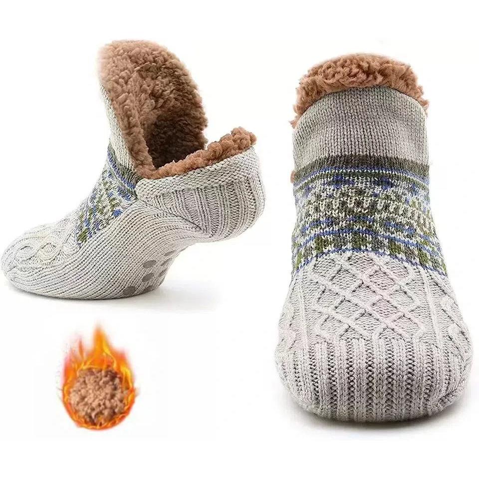 Thermal Fluffy Non-Slip Slipper Socks for Men & Women by HitMyNeed