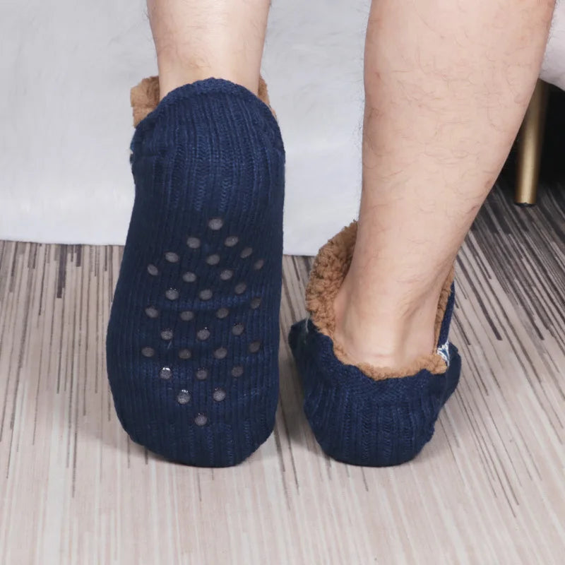 Thermal Fluffy Non-Slip Slipper Socks for Men & Women by HitMyNeed