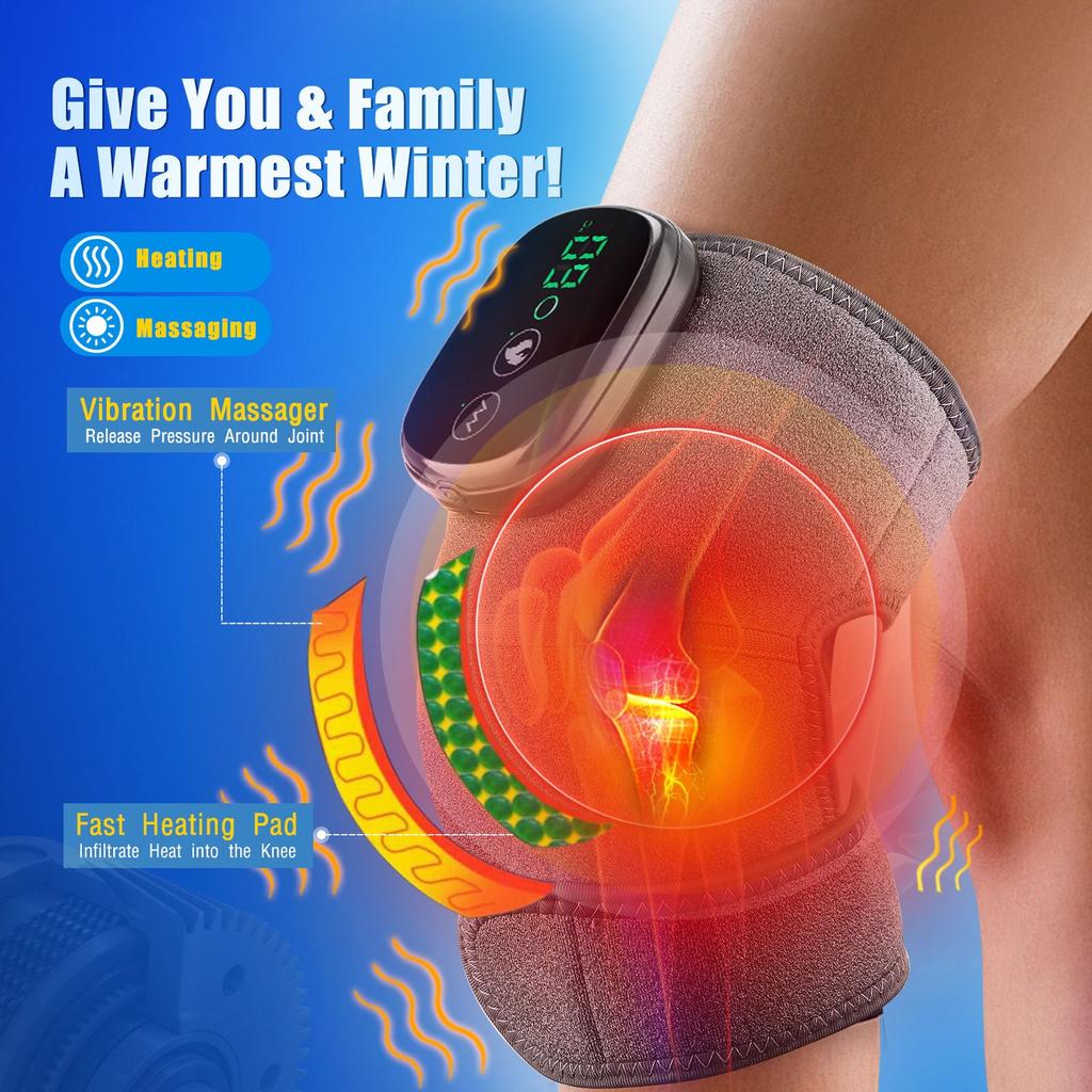 Thermal Knee & Elbow Massager with Heat and Vibration by HitMyNeed