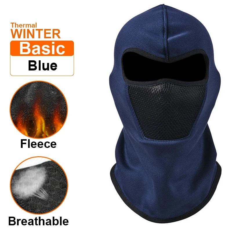 Thermal Winter Balaclava Full Face Mask basic-blue by HitMyNeed