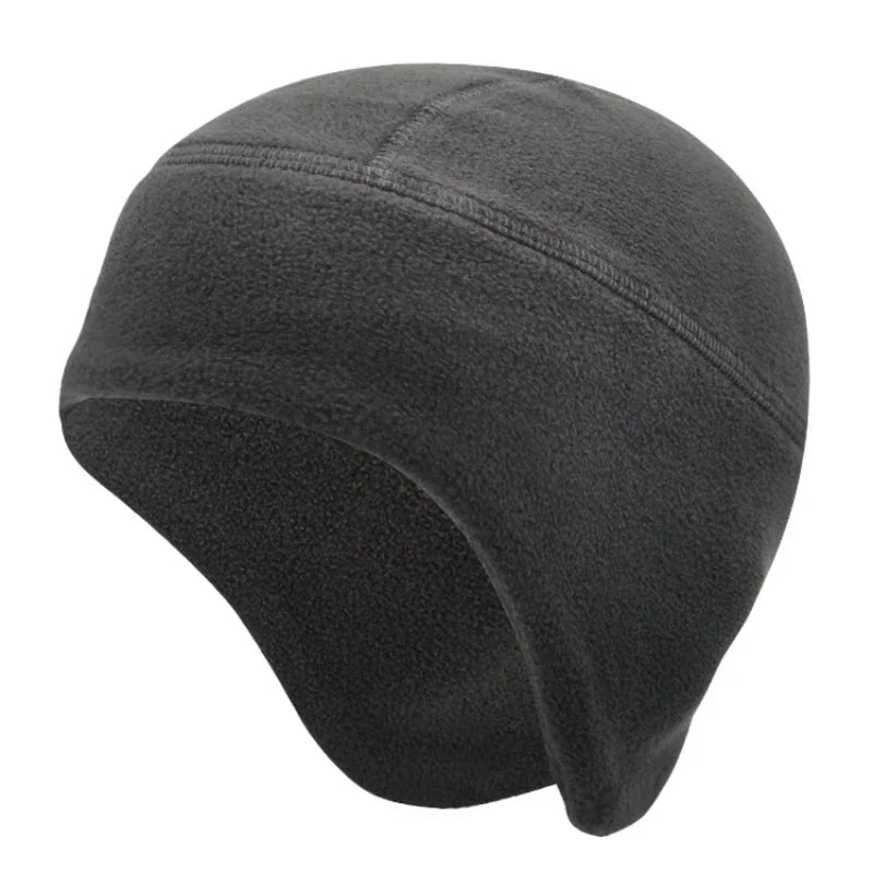 Thermal Winter Running Hat with Ear Cover dark-grey by HitMyNeed