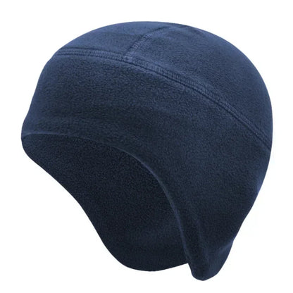 Thermal Winter Running Hat with Ear Cover navy-blue by HitMyNeed
