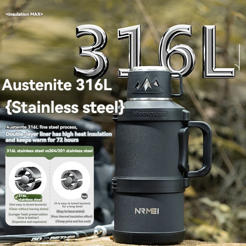 Thermos Stainless Steel Vacuum Flask 1.7-2.7L by HitMyNeed