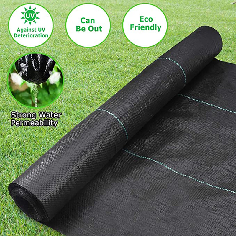Thick Barrier Anti Weed Mat for Gardens 10m-length 0-5m-width by HitMyNeed