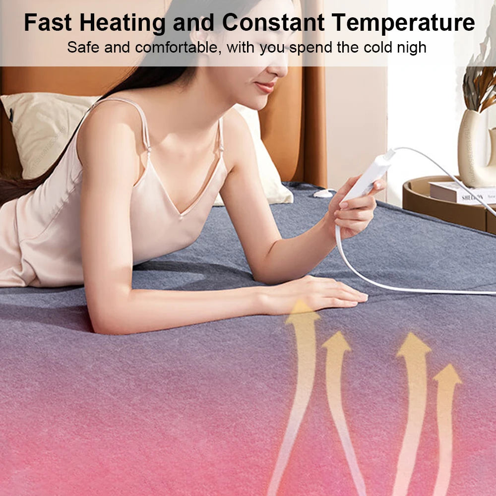 Thick Electric Heating Blanket with Automatic Thermostat by HitMyNeed