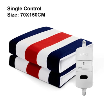 Thick Electric Heating Blanket with Automatic Thermostat 70x150cm-stripe by HitMyNeed