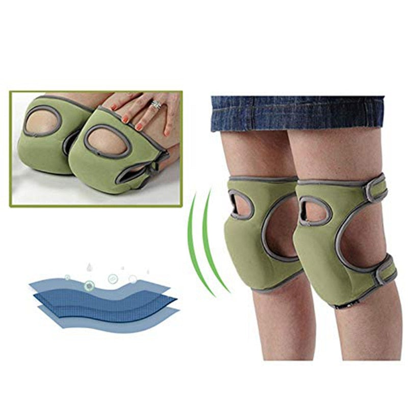 Thick Gardening Knee Pads with Adjustable Straps by HitMyNeed