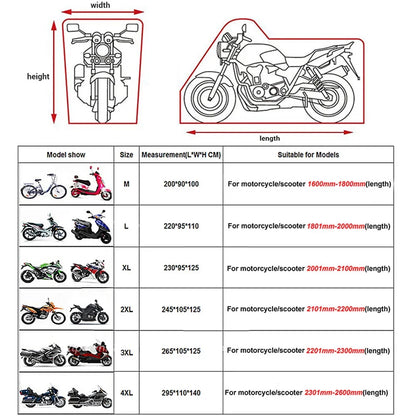 Thick Oxford Waterproof Motorcycle Cover by HitMyNeed