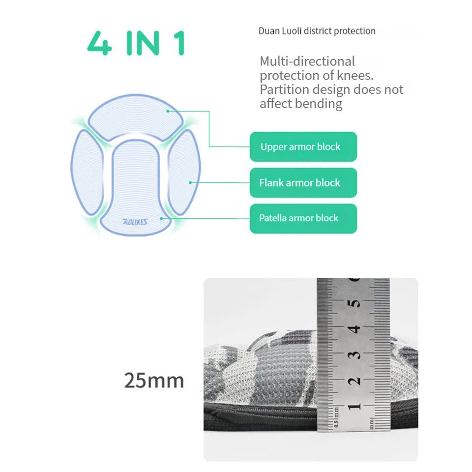 Thick Sponge Non-Slip Sports Knee Pads (1 Pair) by HitMyNeed