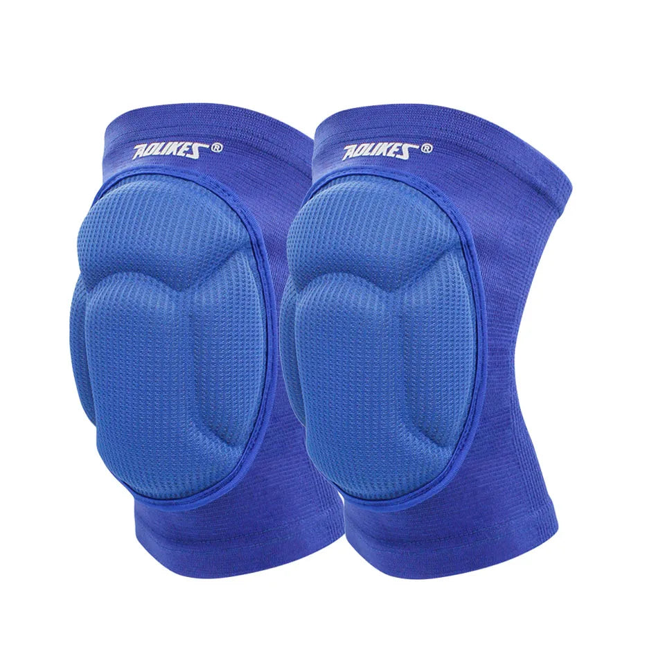 Thick Sponge Non-Slip Sports Knee Pads (1 Pair) blue by HitMyNeed