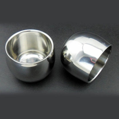 Thick Wall Stainless Steel Shaving Bowl by HitMyNeed