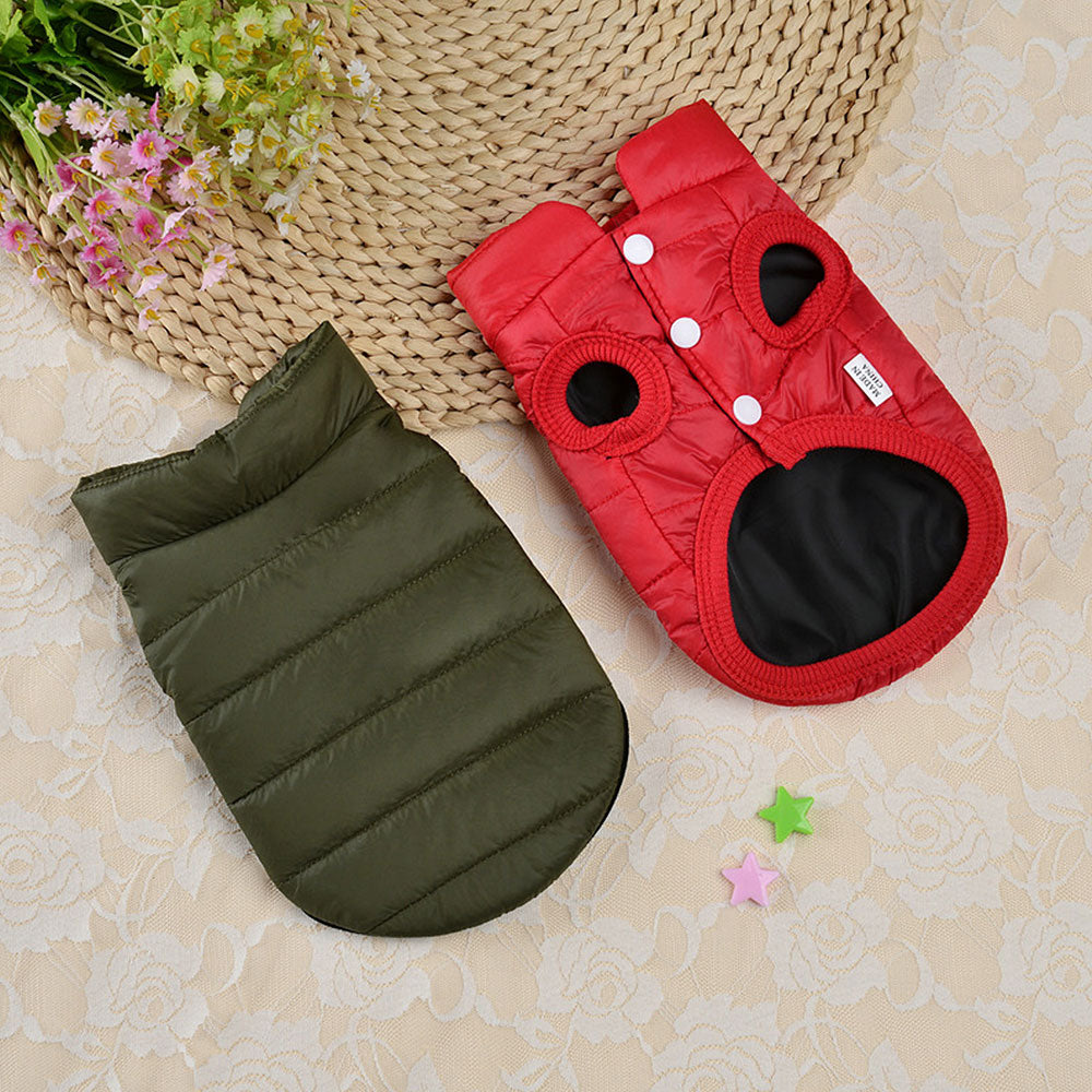 Thick Winter Jacket for Dogs and Cats by HitMyNeed