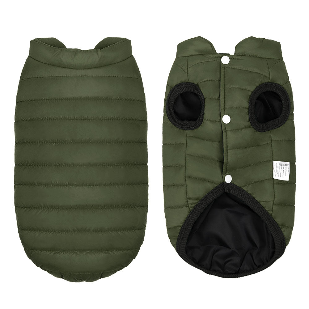 Thick Winter Jacket for Dogs and Cats green s by HitMyNeed