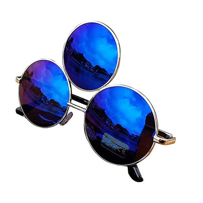 Third Eye Round Mirrored Sunglasses UV400 by HitMyNeed