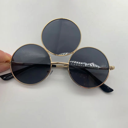 Third Eye Round Mirrored Sunglasses UV400 black by HitMyNeed